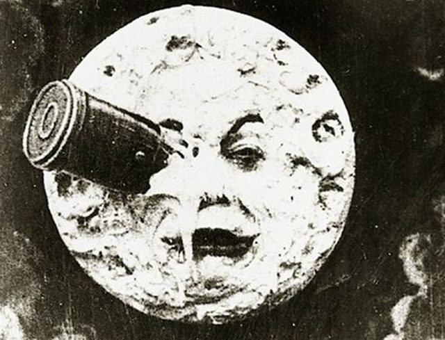 Cena de VIAGEM A LUA, de Georges Méliès